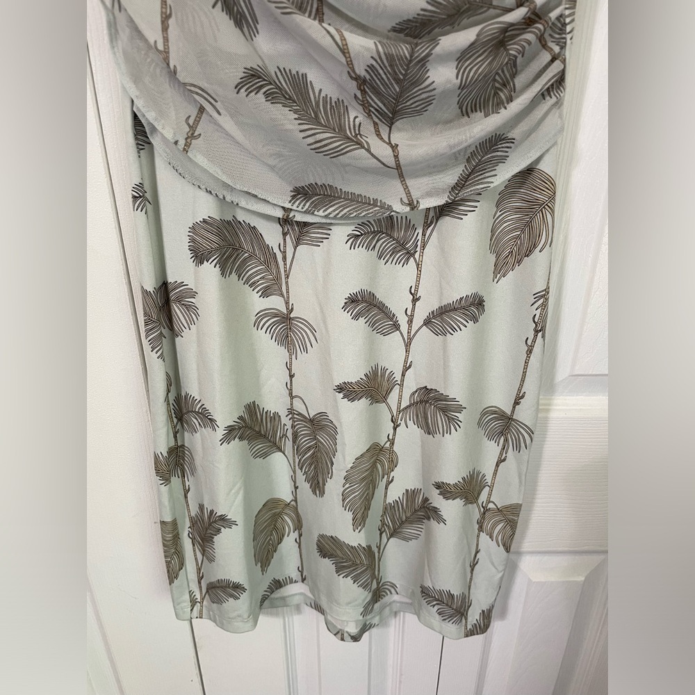 Chaser Women’s NWT Quadrablend Short Sleeve Mesh Crossover Shirt dress Small - Picture 4 of 7